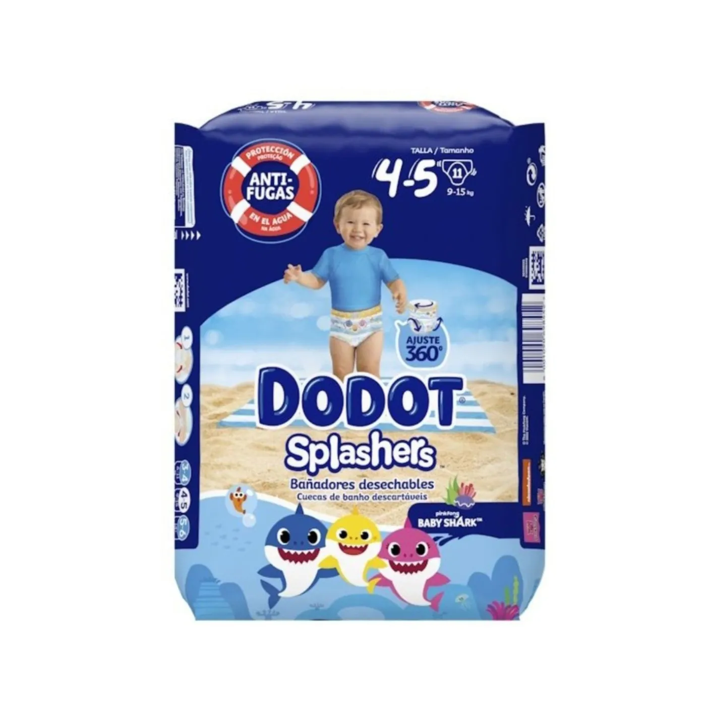 Dodot Splashers Talla 4 915 Kg 11 Uds