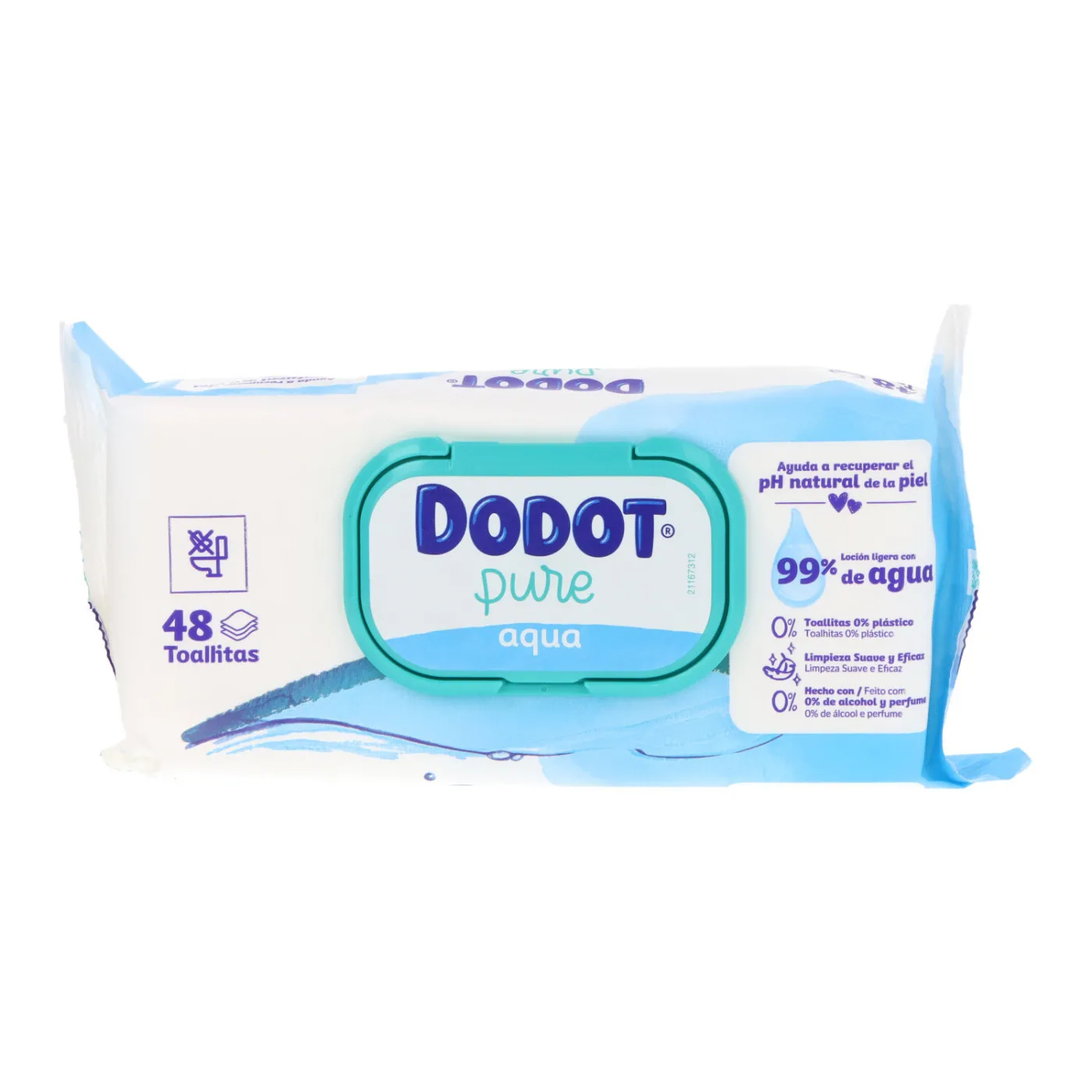 Dodot Toallitas Infantiles Aqua Pure 48 Unidades