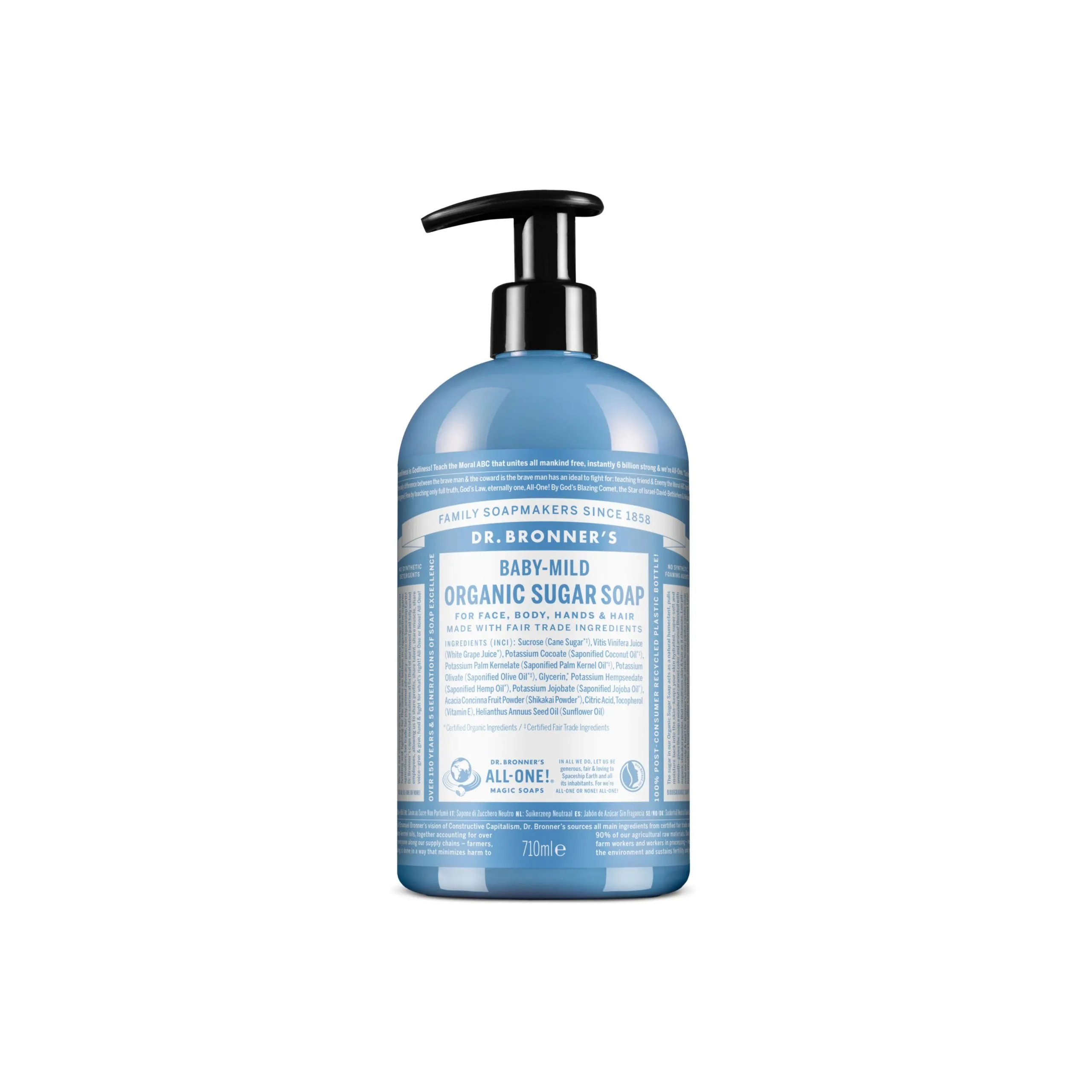 Jabón líquido de azúcar de caña sin fragancia