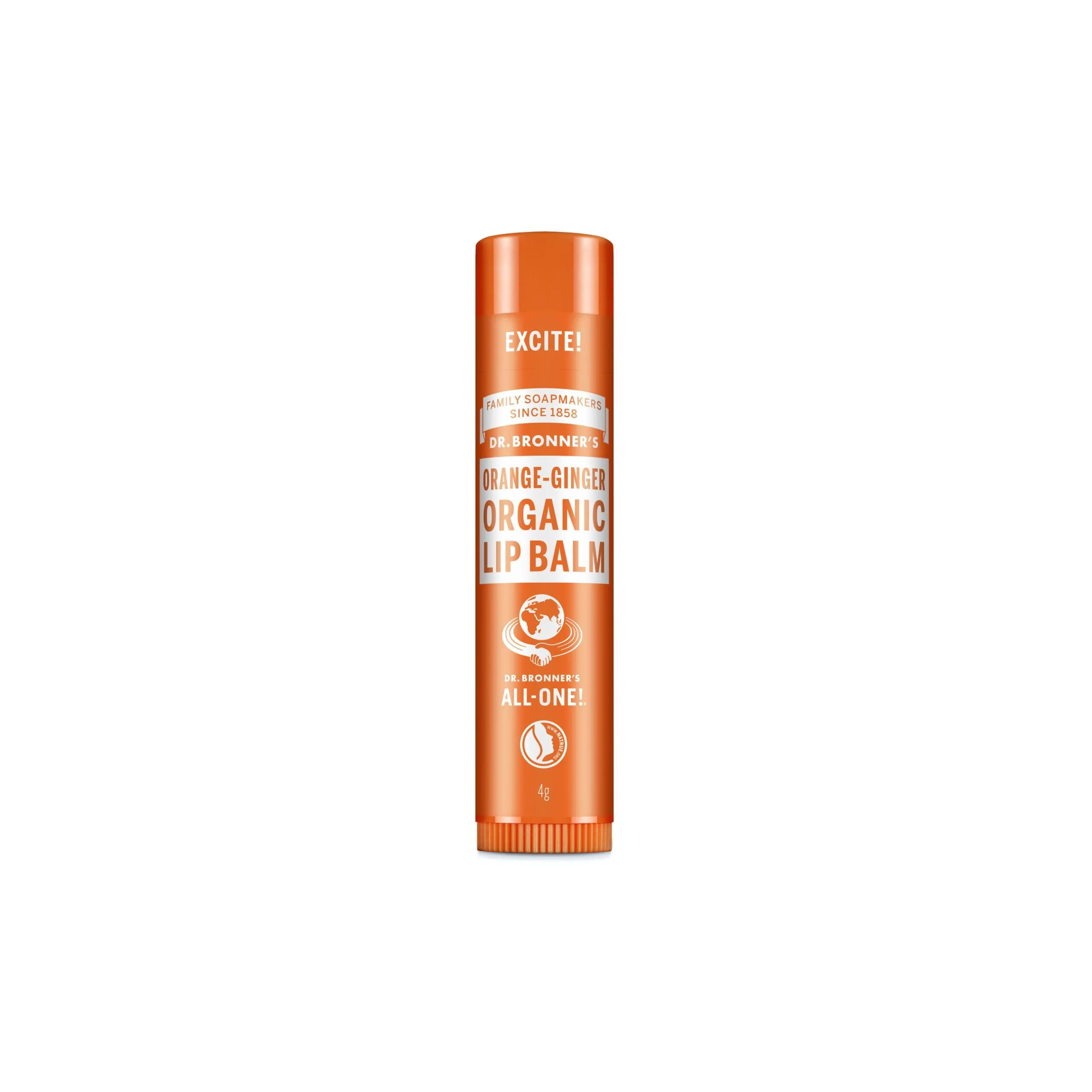 Bálsamo labial orgánico de naranja y jengibre