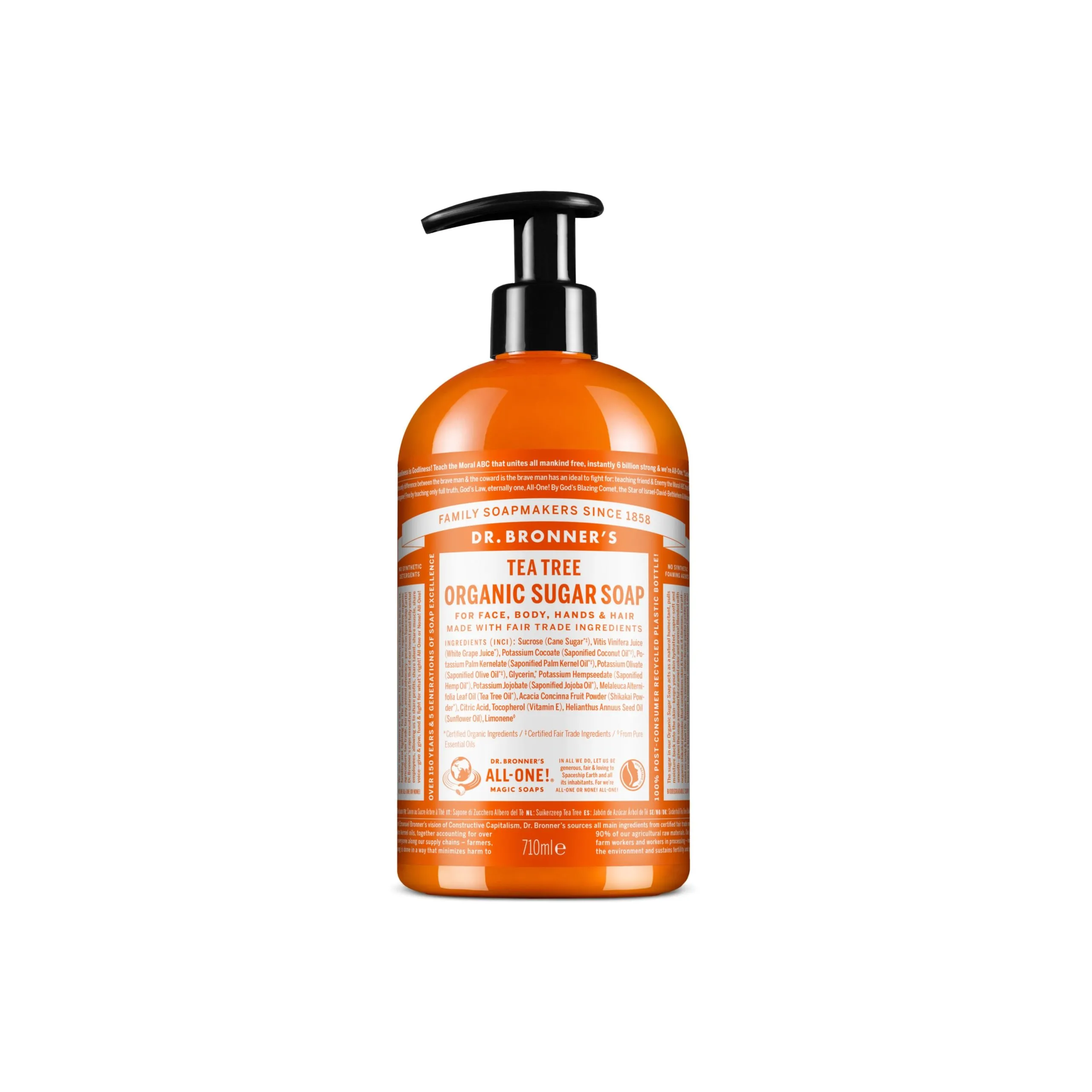 Jabón líquido de azúcar de caña de árbol de té