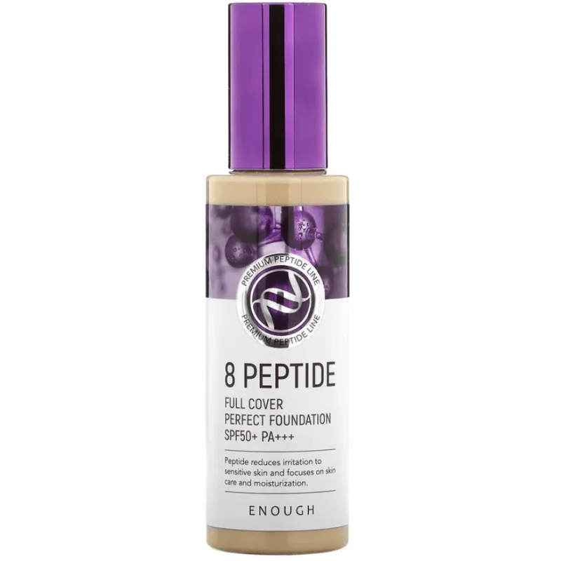Enough 8 Peptide Full Cover Perfect Foundation SPF 50+ PA+++ Tono 21 - 100 ml