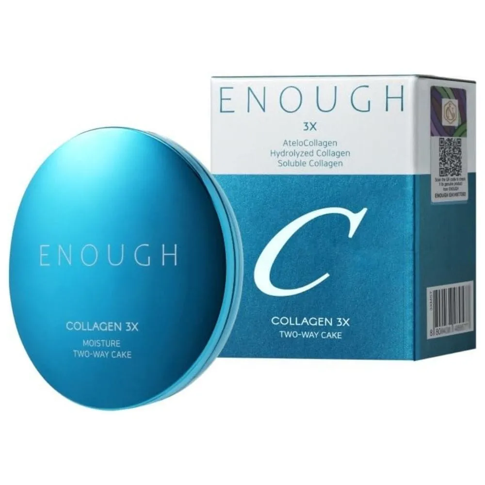 Enough Collagen 3X Moisture Two Way Cake SPF28 PA++ - 21N Beige Transparente