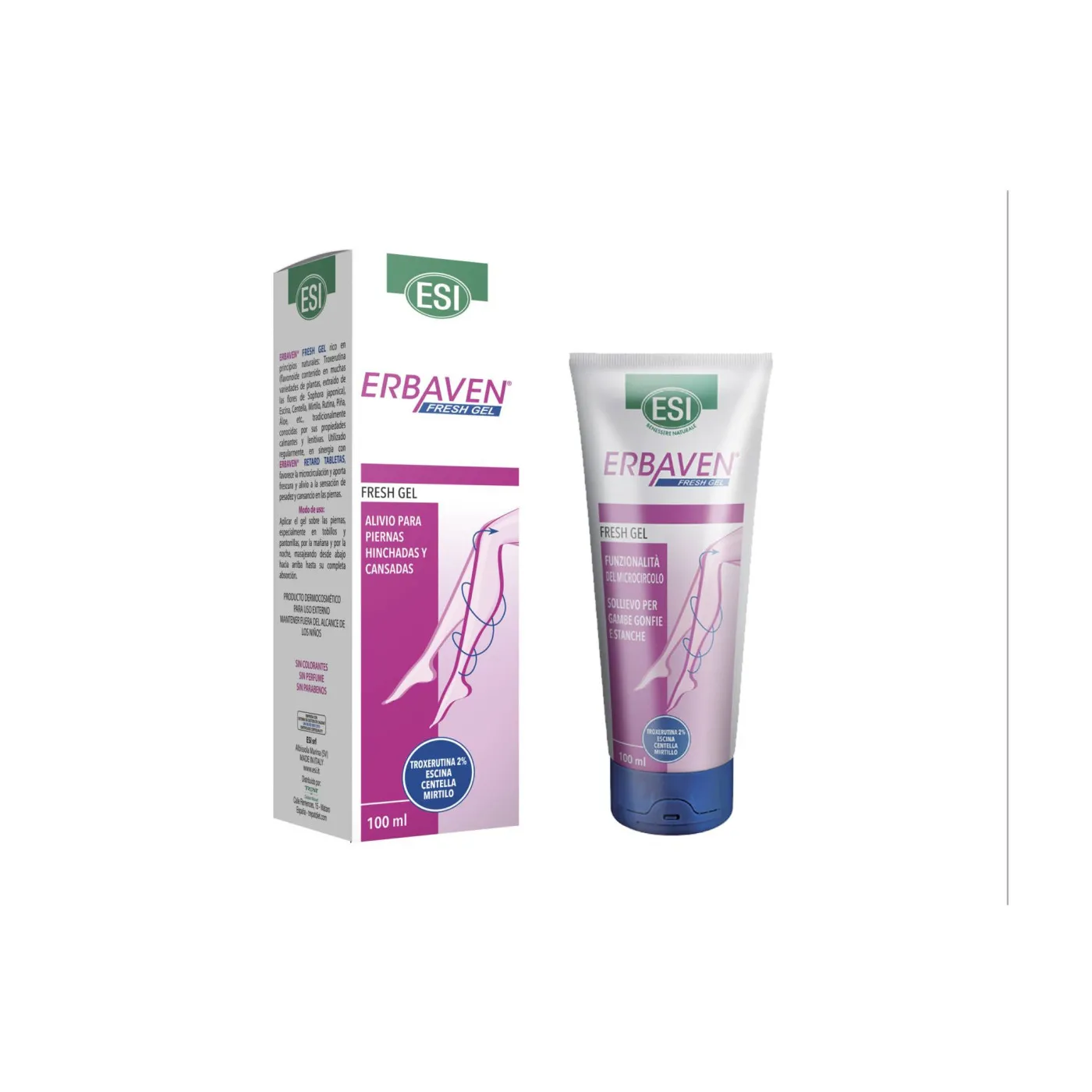 Erbaven Fresh Gel Piernas Cansadas 100 ml Esi