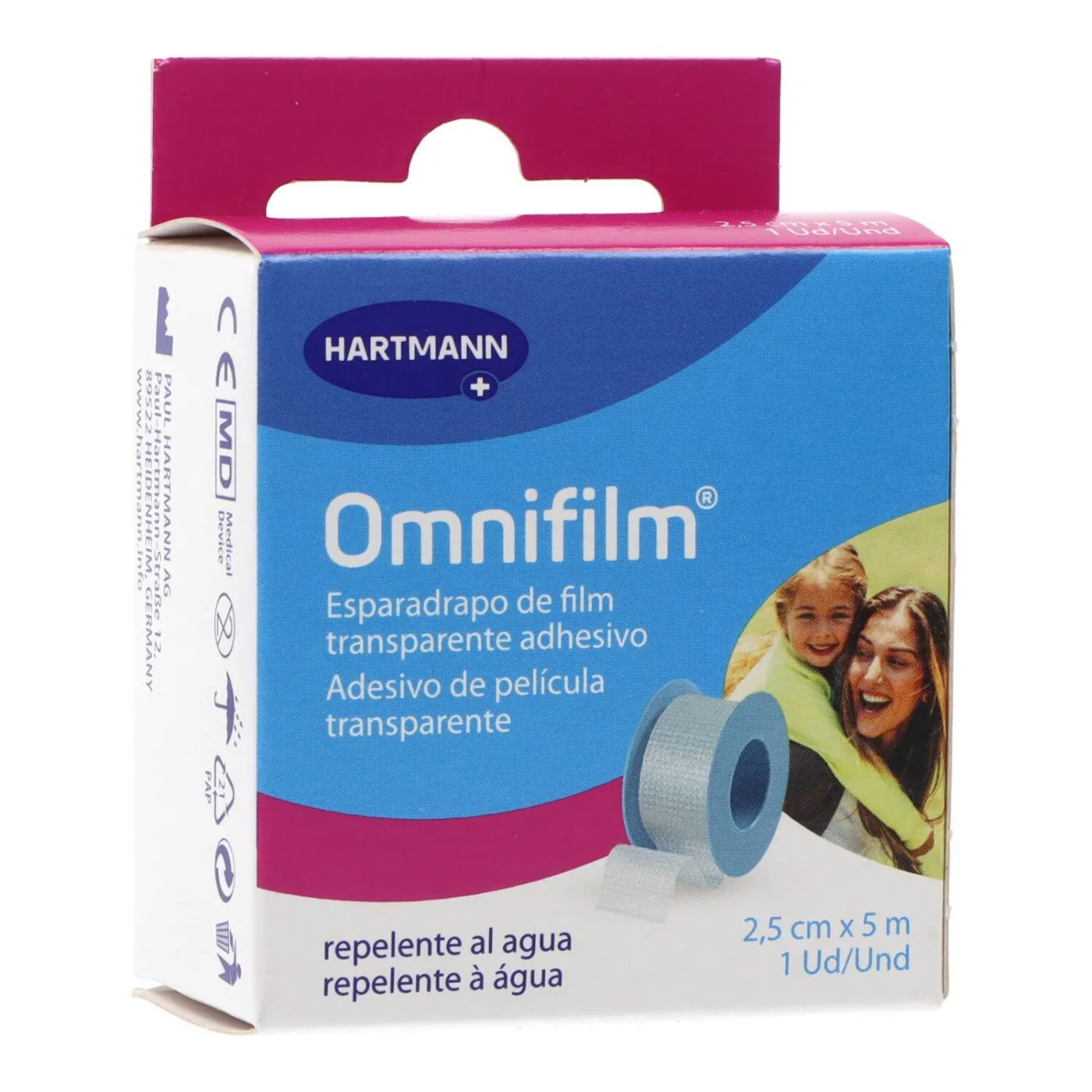 Esparadrapo Omnifilm Transparen 5mx2,5cm