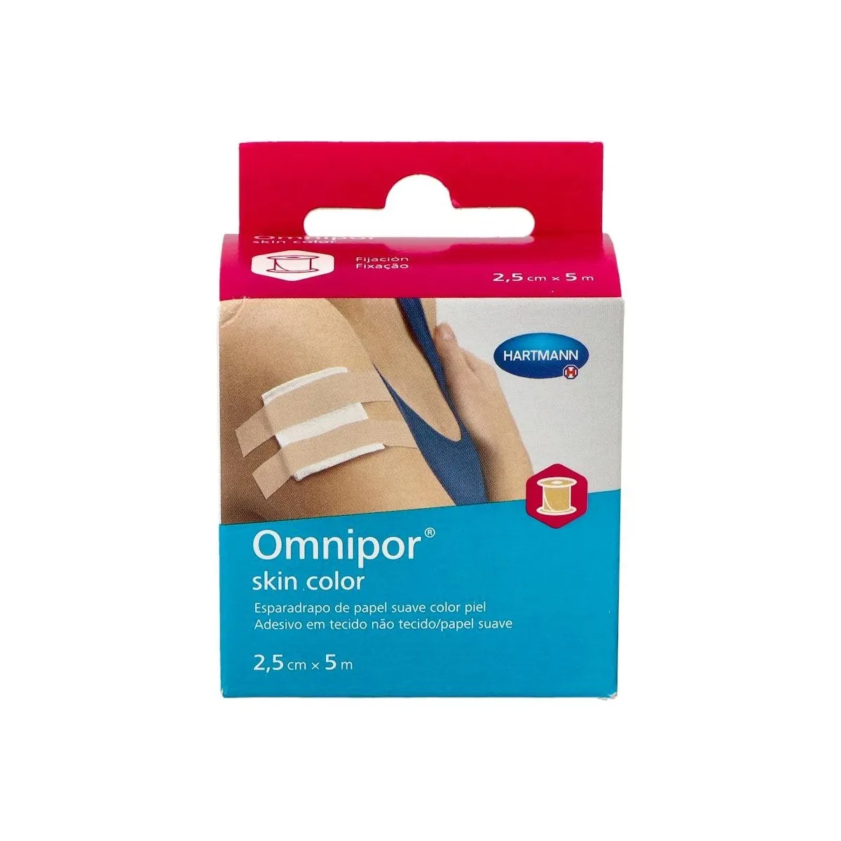 Esparadrapo Omnipor Skin Color 2.5 cmx5 Cm