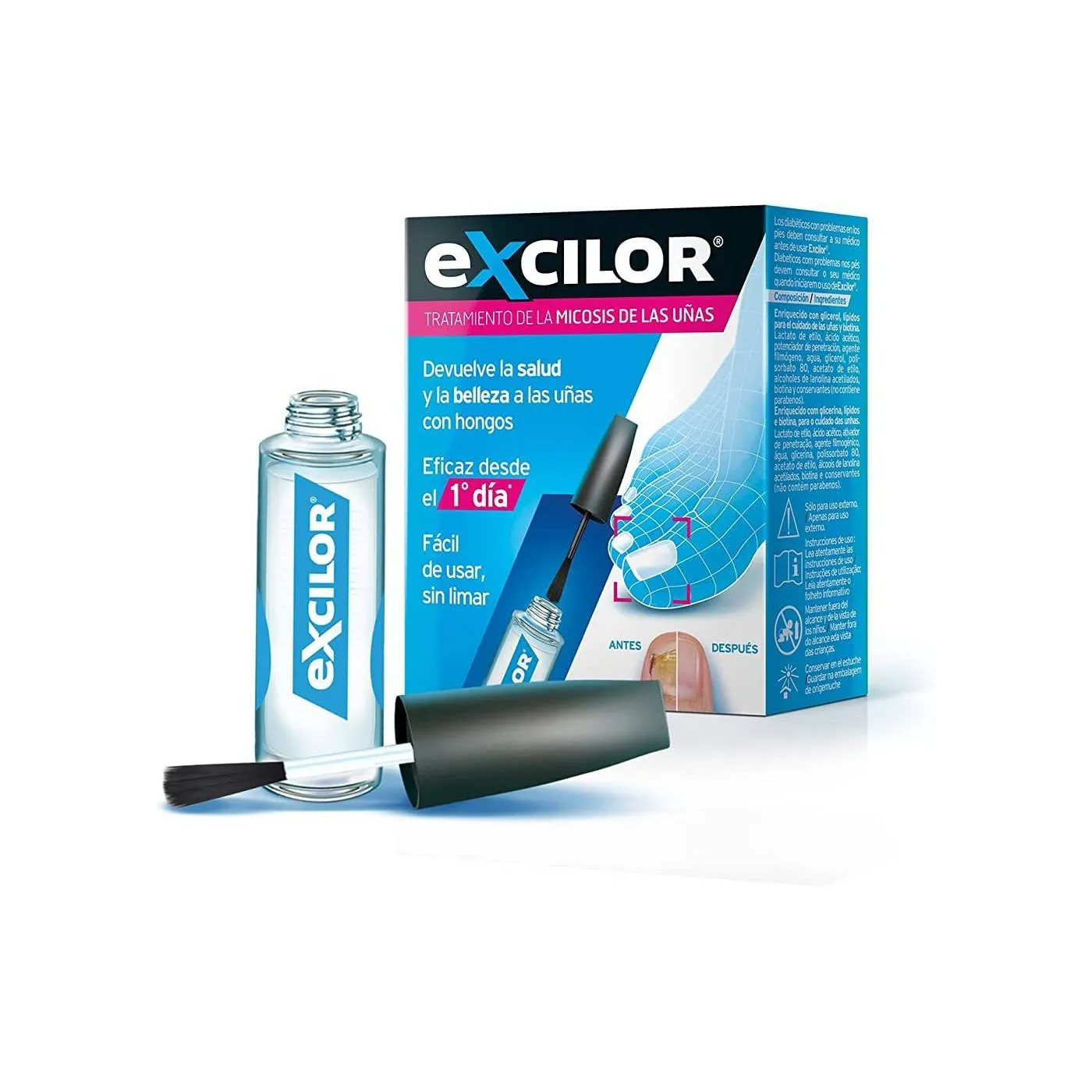 Excilor Esmalte Micosis Uñas Pincel 3,3m