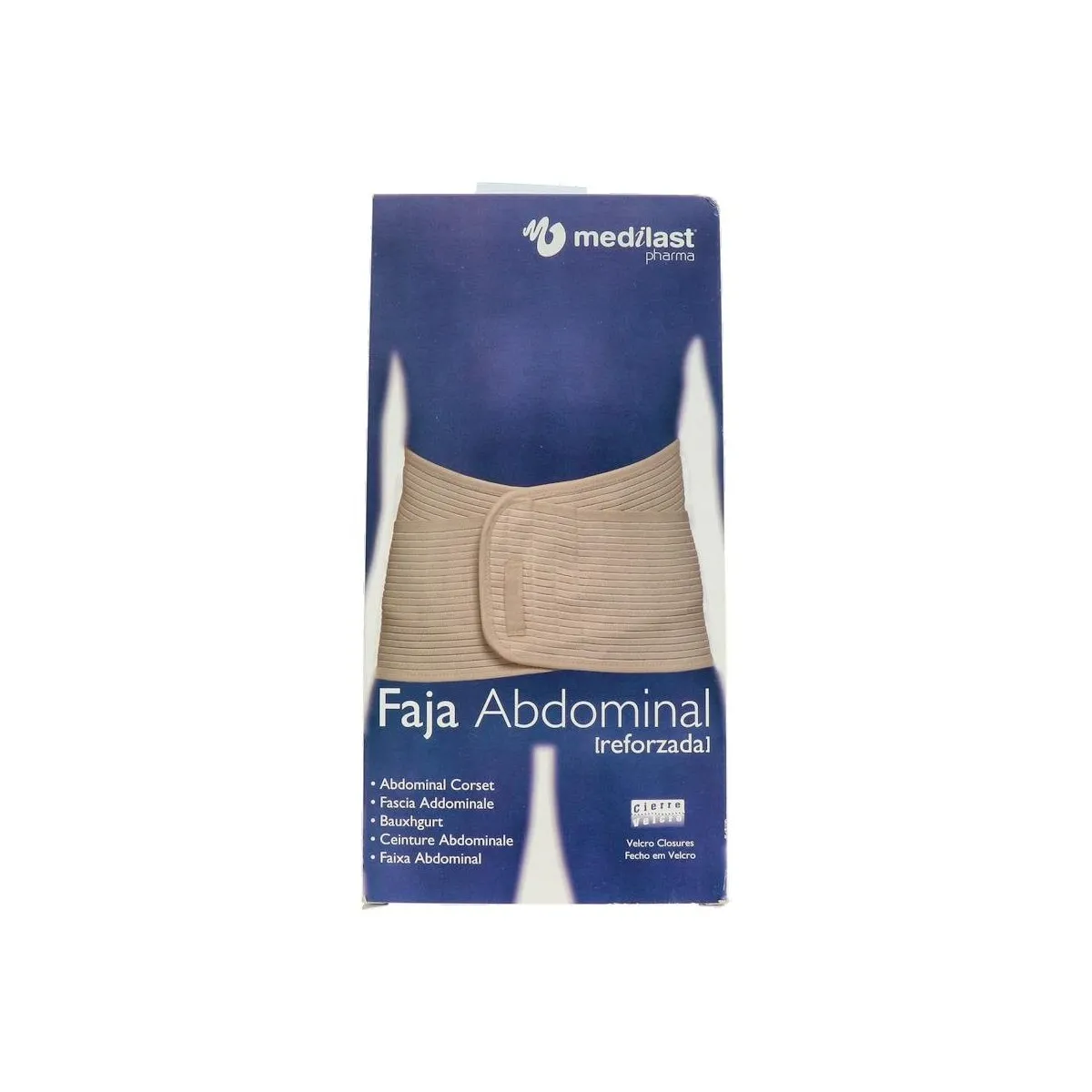 Faja Medilast Abdo Elast Velcro Refor T/G 95-115 Cm Beige 870