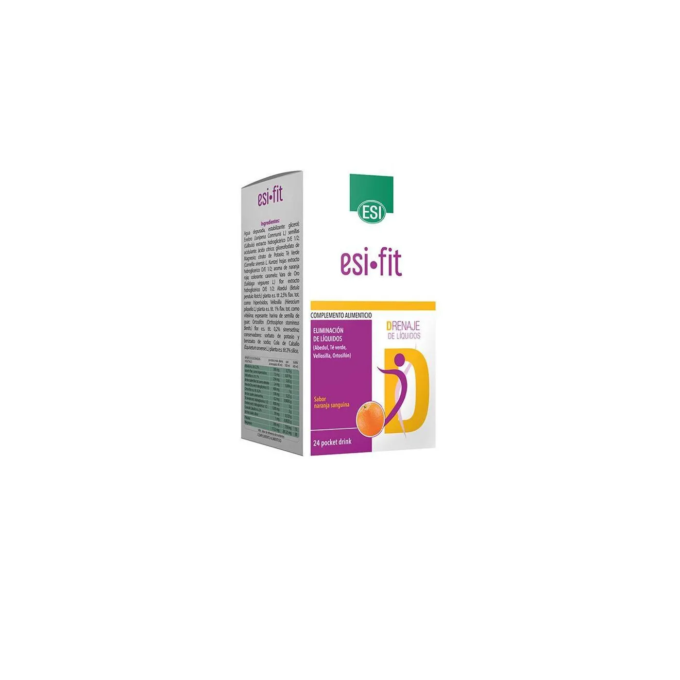 Fit Drena Pocket Drink Esi 24 Sobres 20 ml Sabor