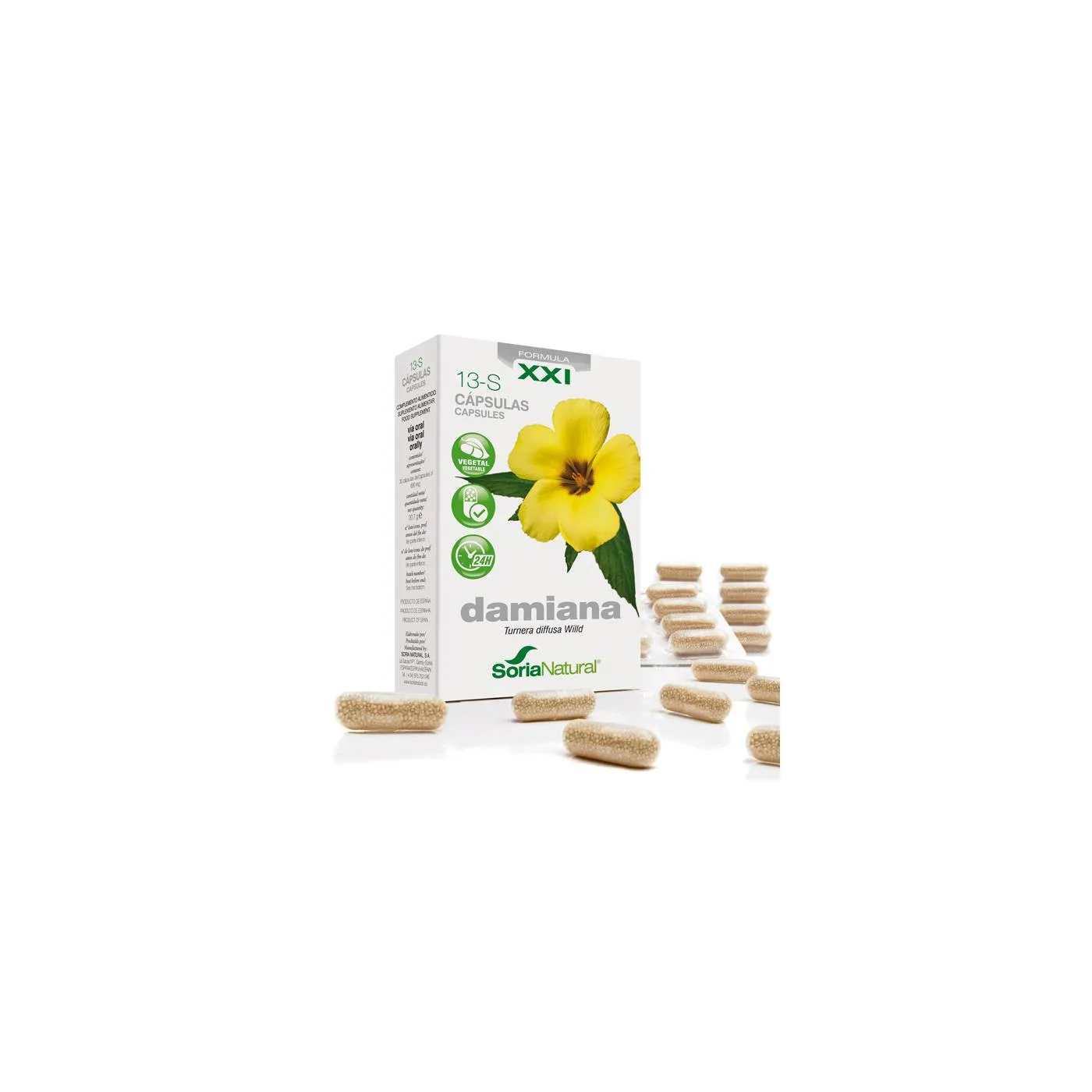 Formula Xxi 13s Damiana 30 Caps Soria Natural