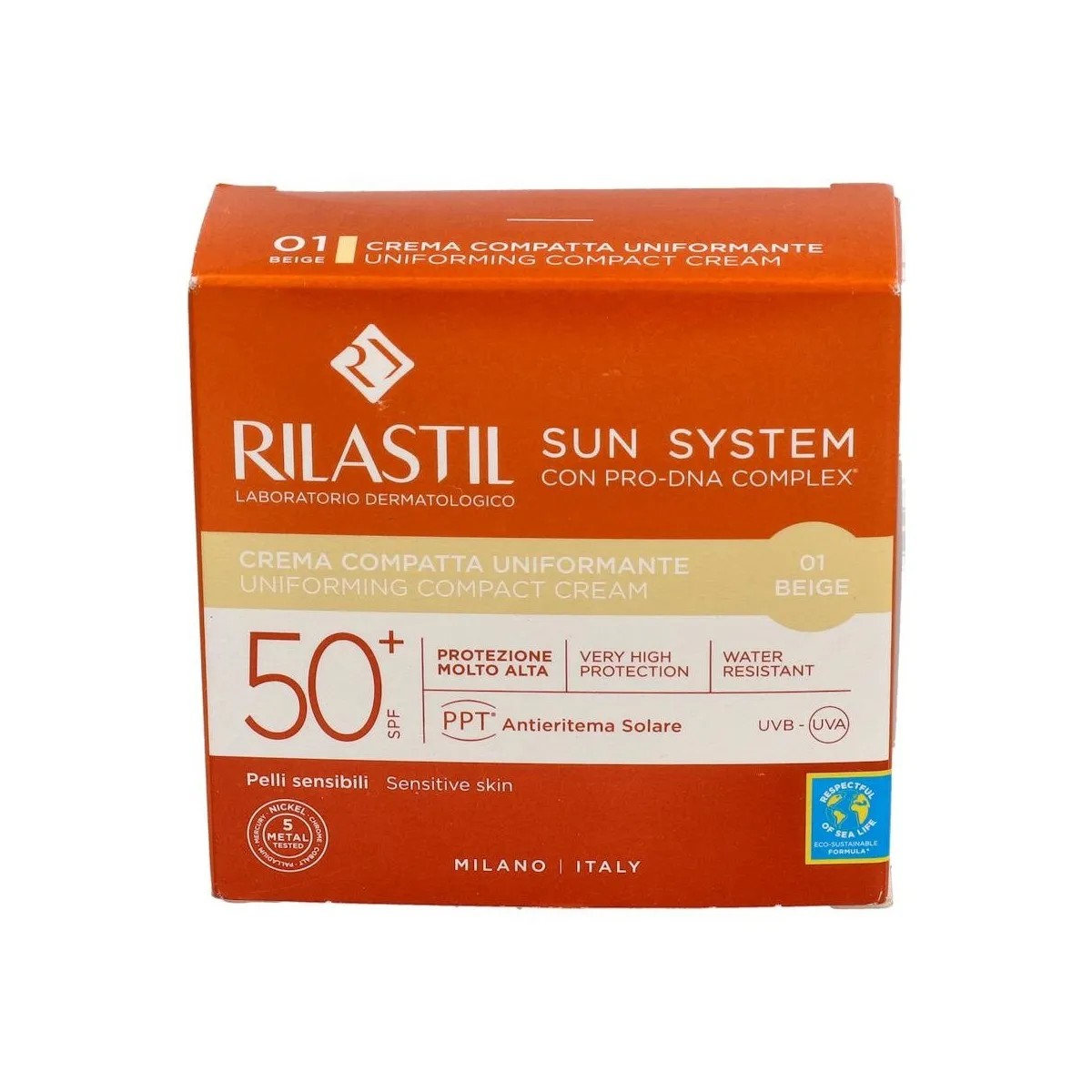 Fotoprot Rilastil Sun System Spf 50+ Compacto Beige 10 G
