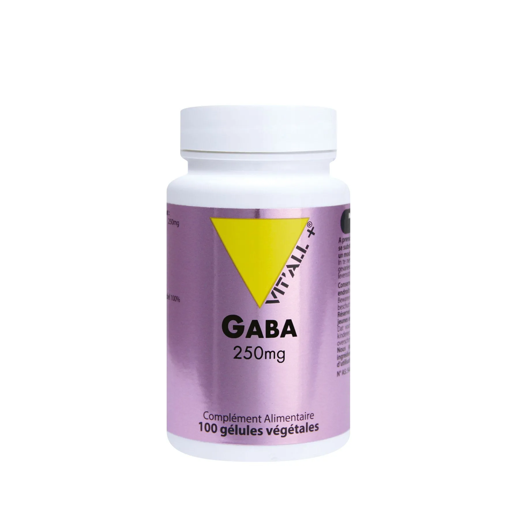 GABA 250mg-100 cápsulas-Vit'all+