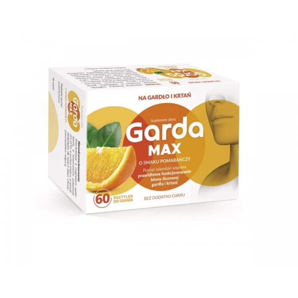 Garda MAX con Liquen Islandés, Naranja - 60 Pastillas