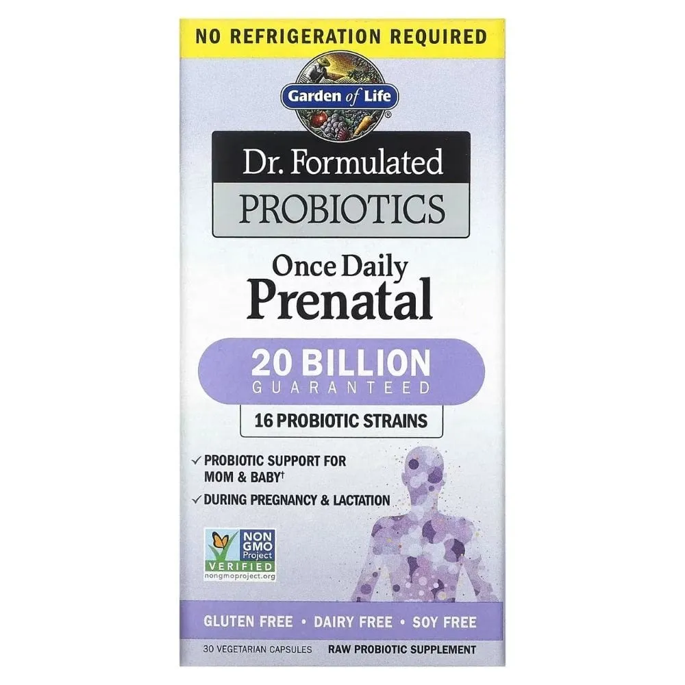 Garden of Life Dr. Formulated Probiotics Once Daily Prenatal - 30 Cápsulas