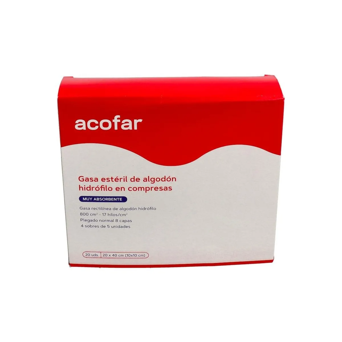 Gasa Est Acofarma Algo Hidrof 20X40 20 Uni