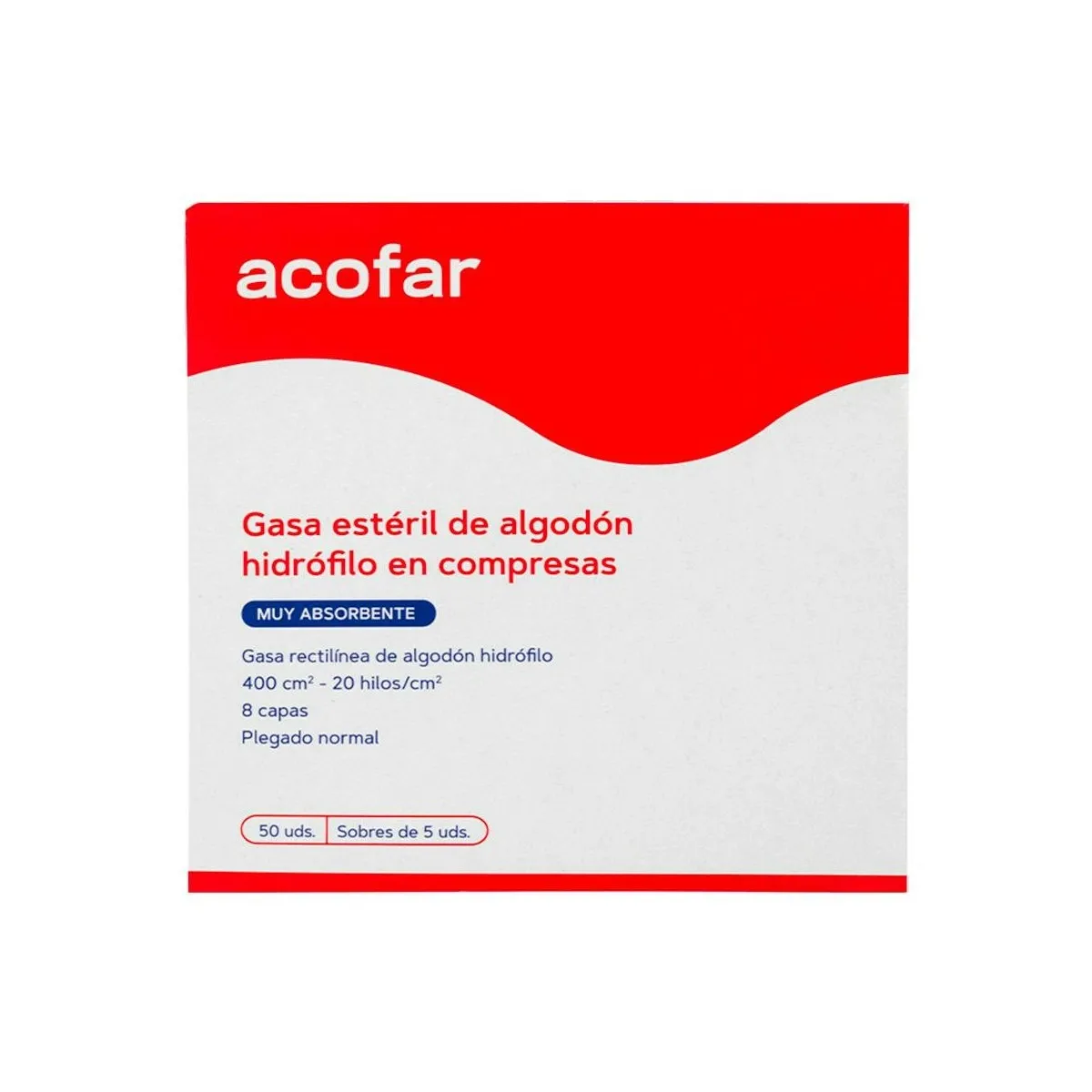 Gasa Est Acofarma (S-5u) 50 Unid