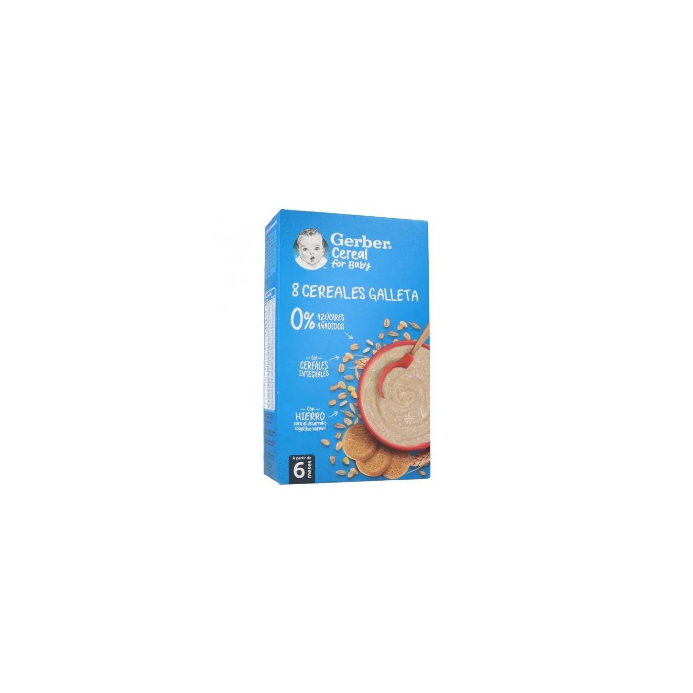 Gerber 8 Cereales Con Galleta 500 g