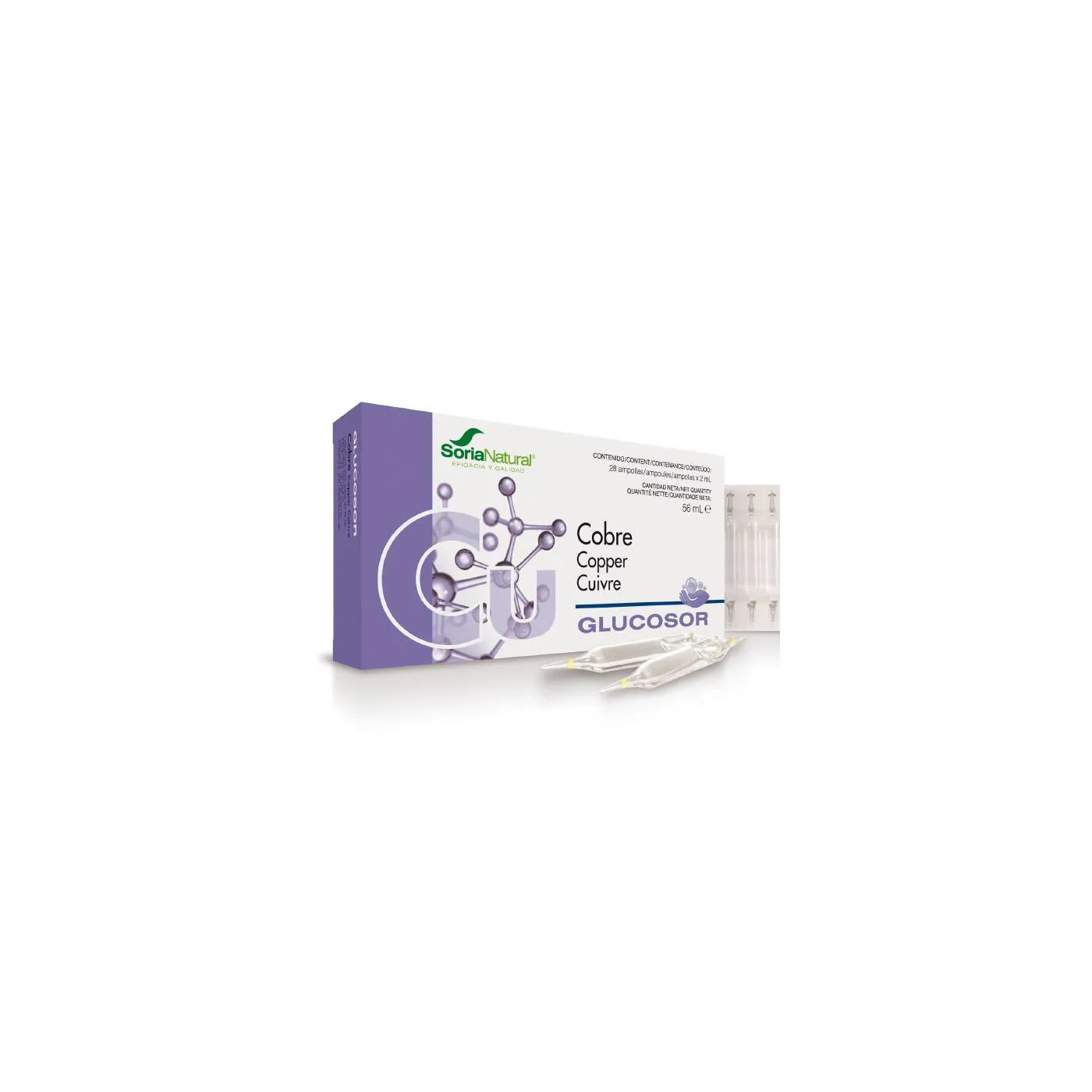 Glucosor Cobre 28 Viales Soria Natural