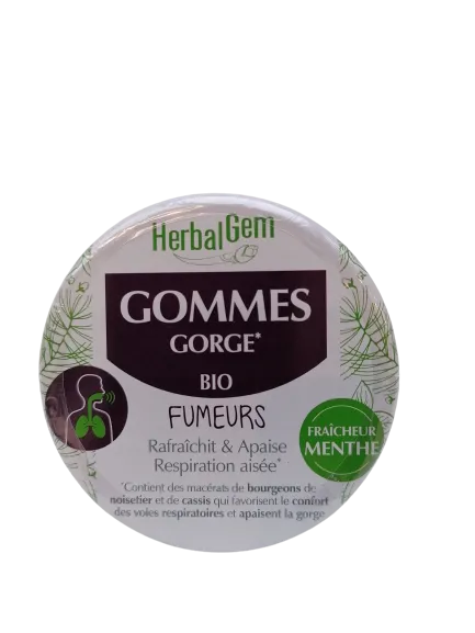 Gomas de garganta orgánicas para fumadores-45g-Herbalgem