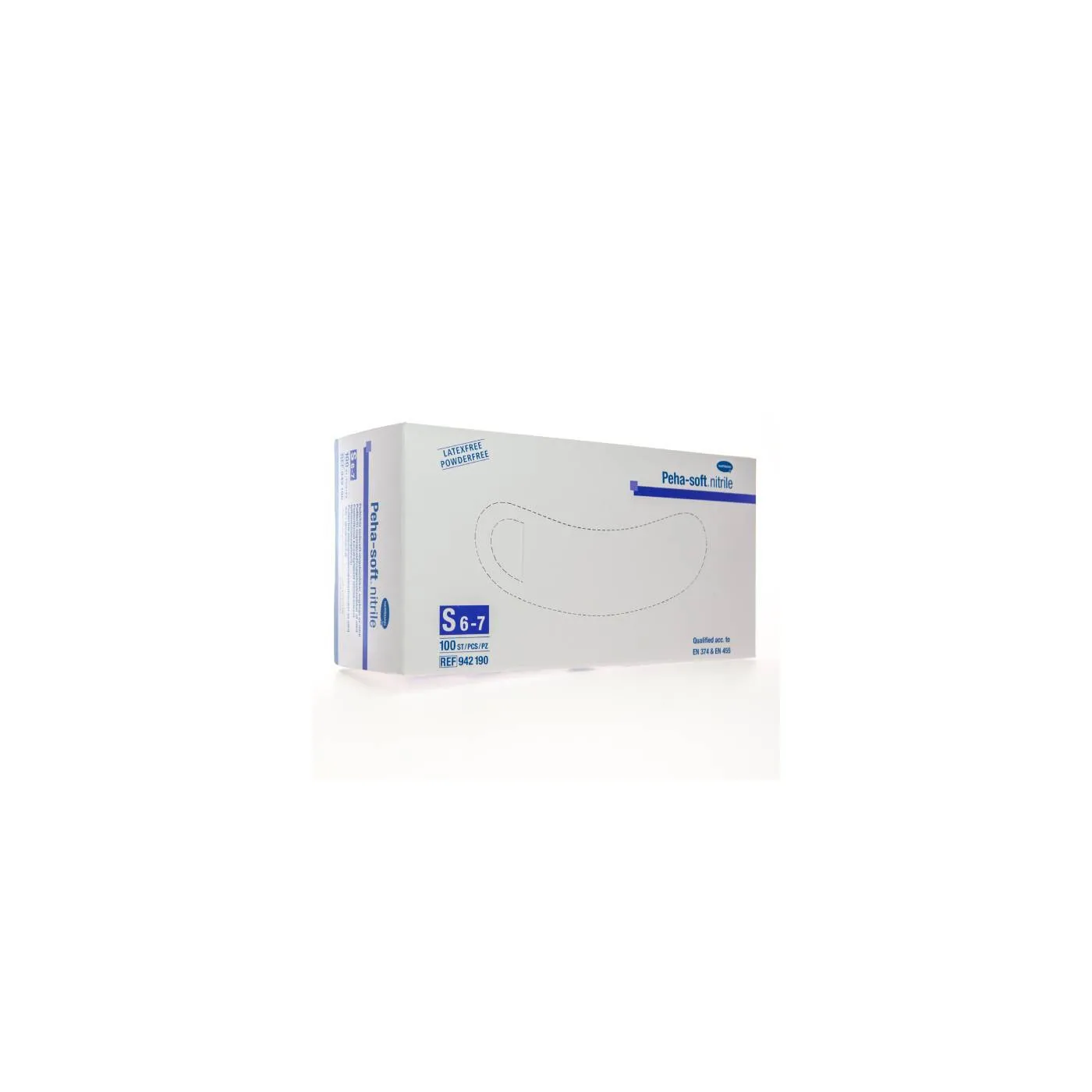 Guantes Pehasoft Nitrilo Sin Polvo Talla Pequeña