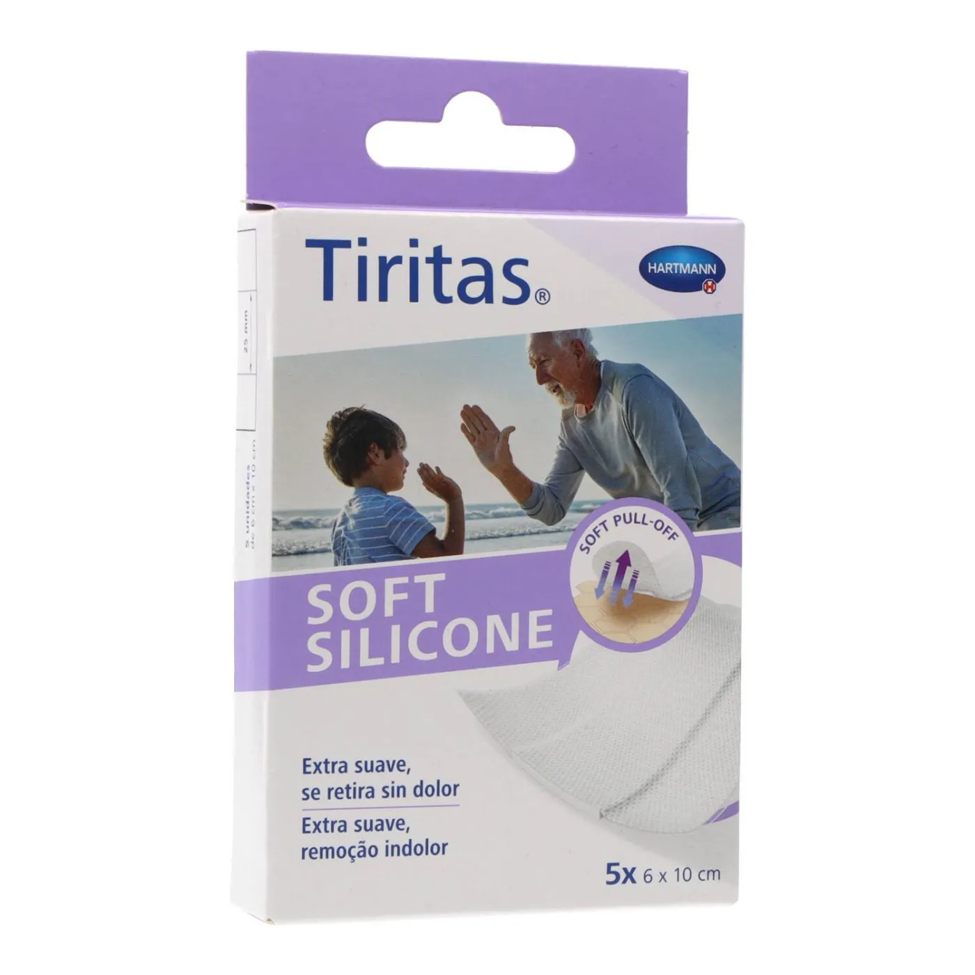 Hartmann Tiritas Soft Silicone 6x10 Cm 5 Uds