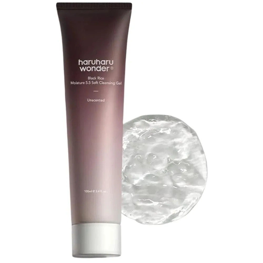 Haruharu Wonder Gel Limpiador Suave de Arroz Negro 5.5 - 100 ml