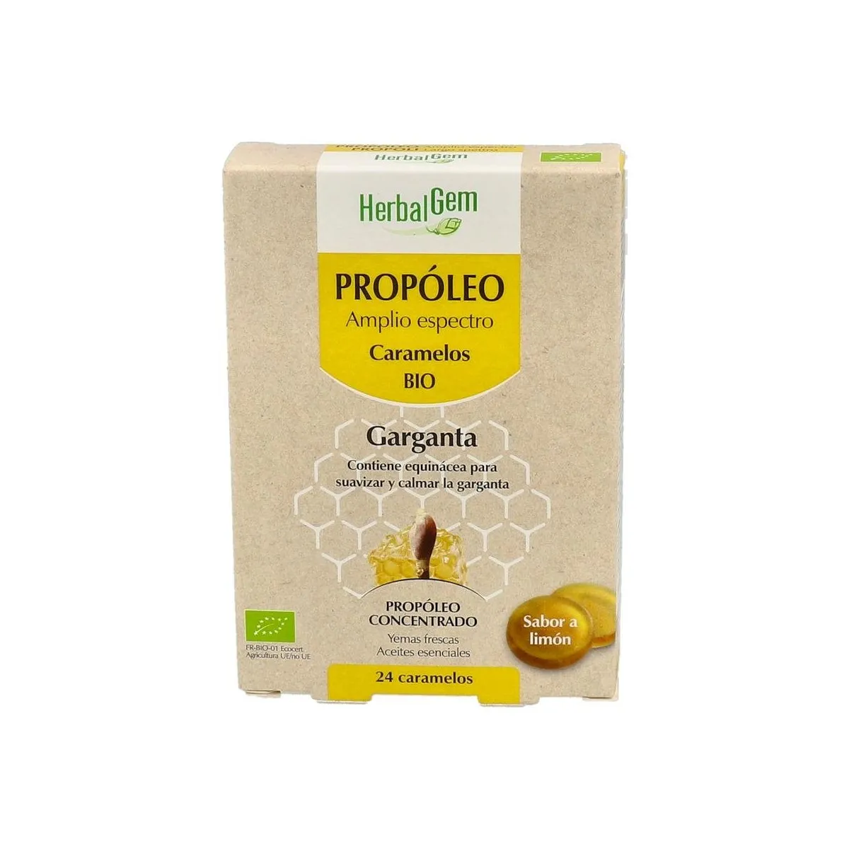 Herbalgem Propoleo Amplio Espectro Bio 24 Caramelos