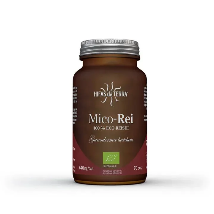 Mico-Rei Reishi Bio-70 cápsulas-Hifas da Terra