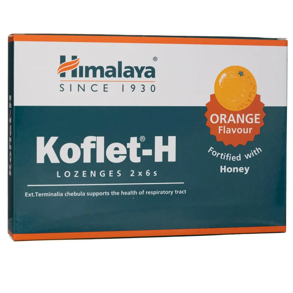 Himalaya Koflet-H Naranja - 12 Pastillas