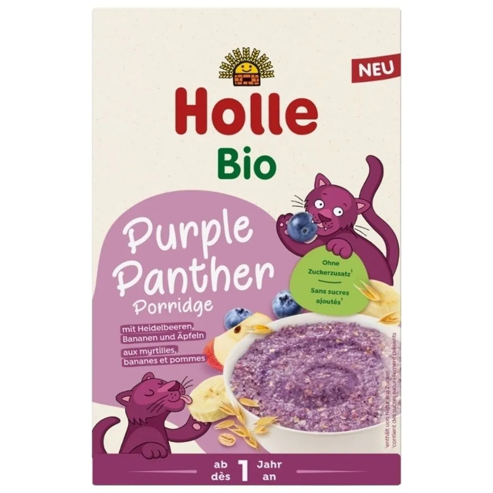 Holle BIO Gachas integrales con arándanos, Plátano y manzana - 200 g