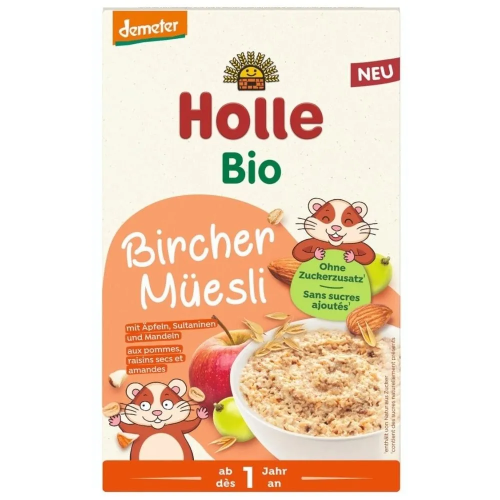Holle BIO Gachas integrales con manzana y pasas - 200 g