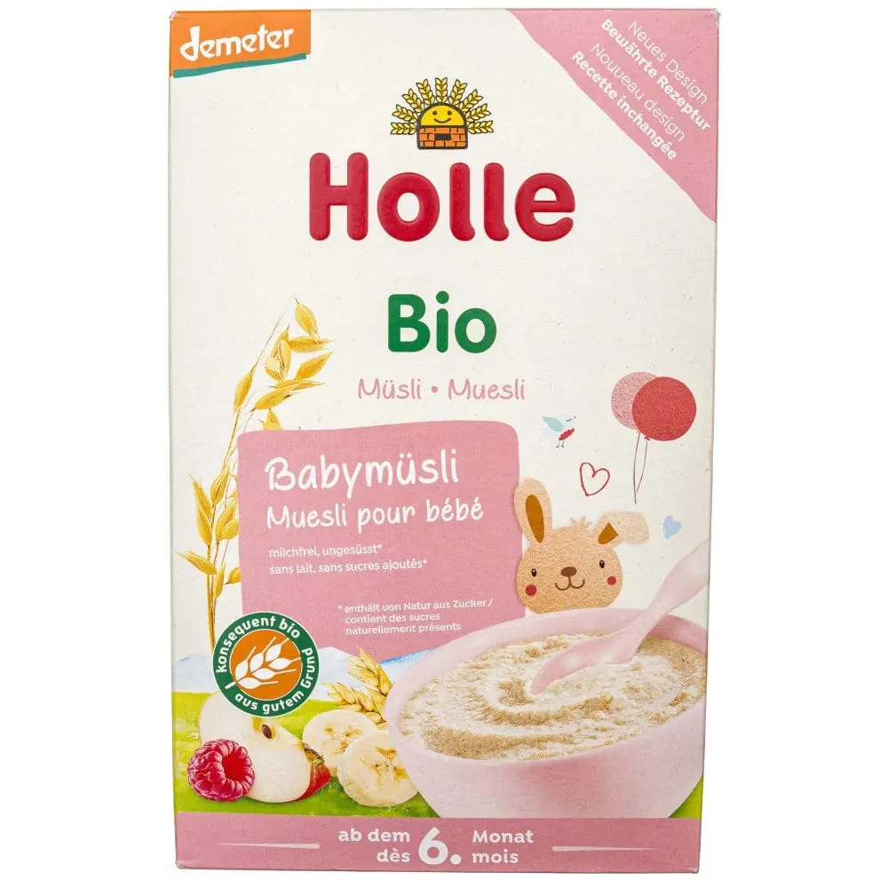 Holle Gachas de Muesli Integral Después de 6 Meses - 250 g