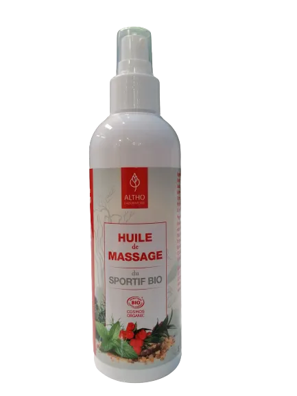 Aceite de masaje muscular deportivo ecológico - 200ml - Altho