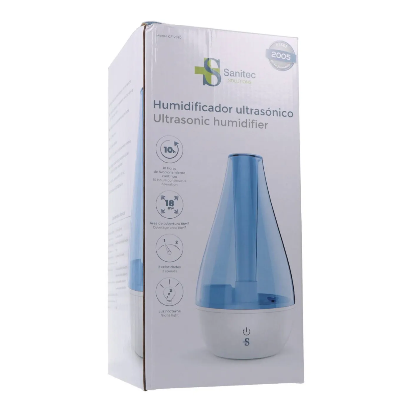Humidificador Ultrasonico Cf2920 Sanitec