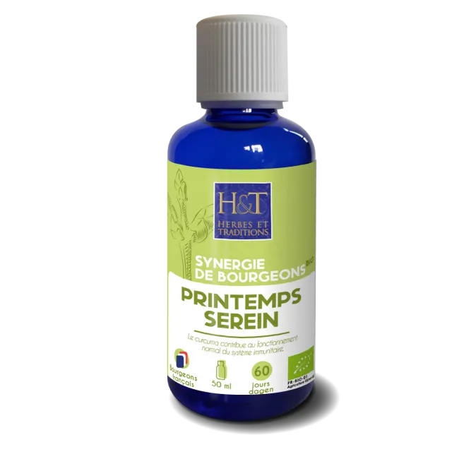 Sinergia de cogollos orgánicos-Primavera Serena-50ml-Herbes et Traditions
