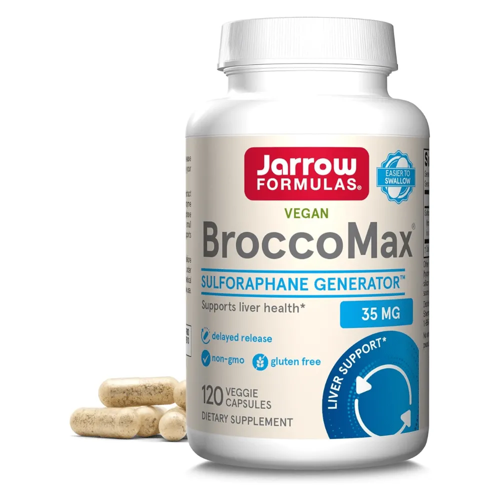 Jarrow Formulas BroccoMax (Glucosinolato de sulforafano) 35 mg - 120 Cápsulas