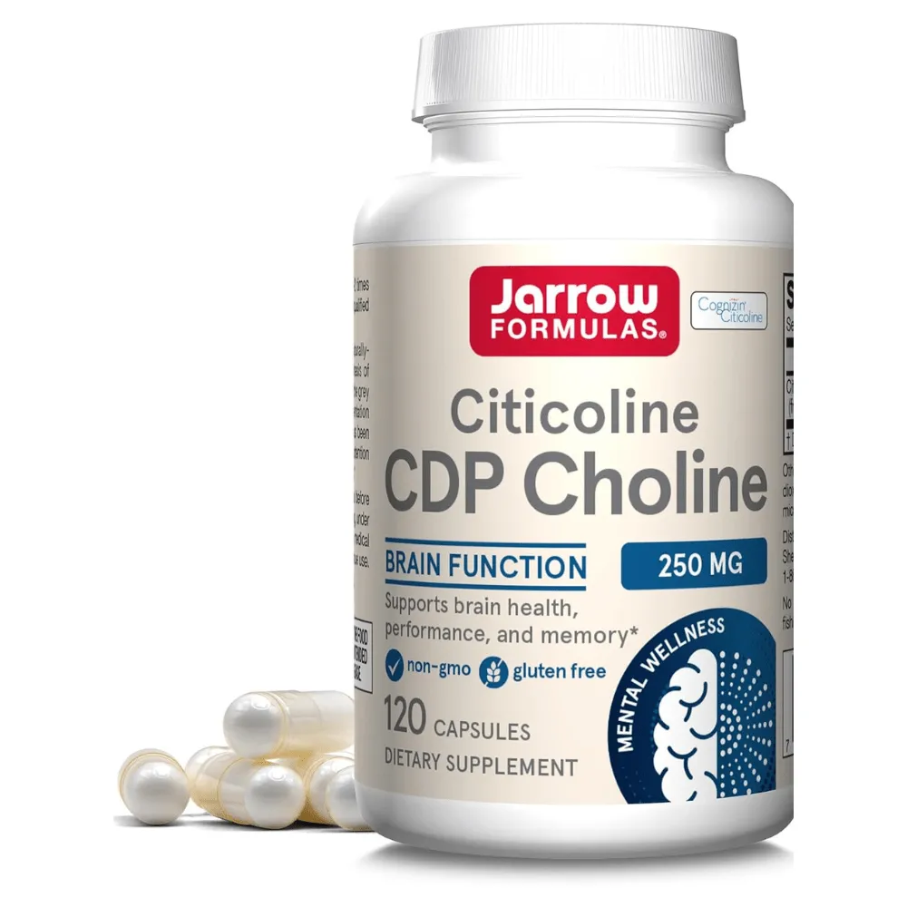 Jarrow Formulas Citicolina (CDP Colina) 250 mg - 120 Cápsulas