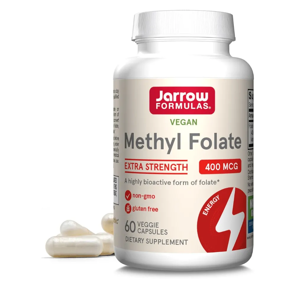 Jarrow Formulas Metil Folato 400 mcg - 60 Cápsulas Vegetales