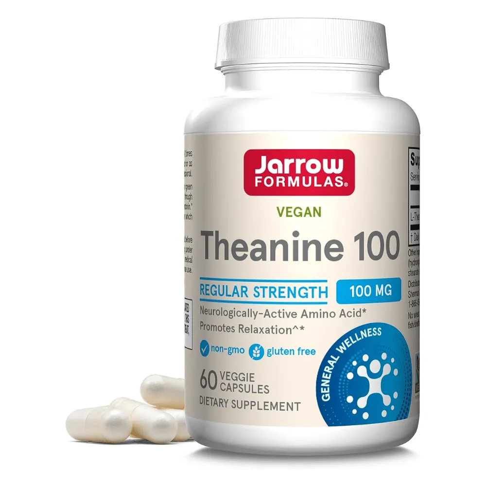 Jarrow Formulas Teanina 100 mg - 60 Cápsulas Vegetales