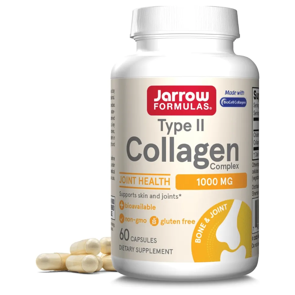 Jarrow Formulas Complejo de Colágeno Biodisponible Tipo II - 60 Cápsulas
