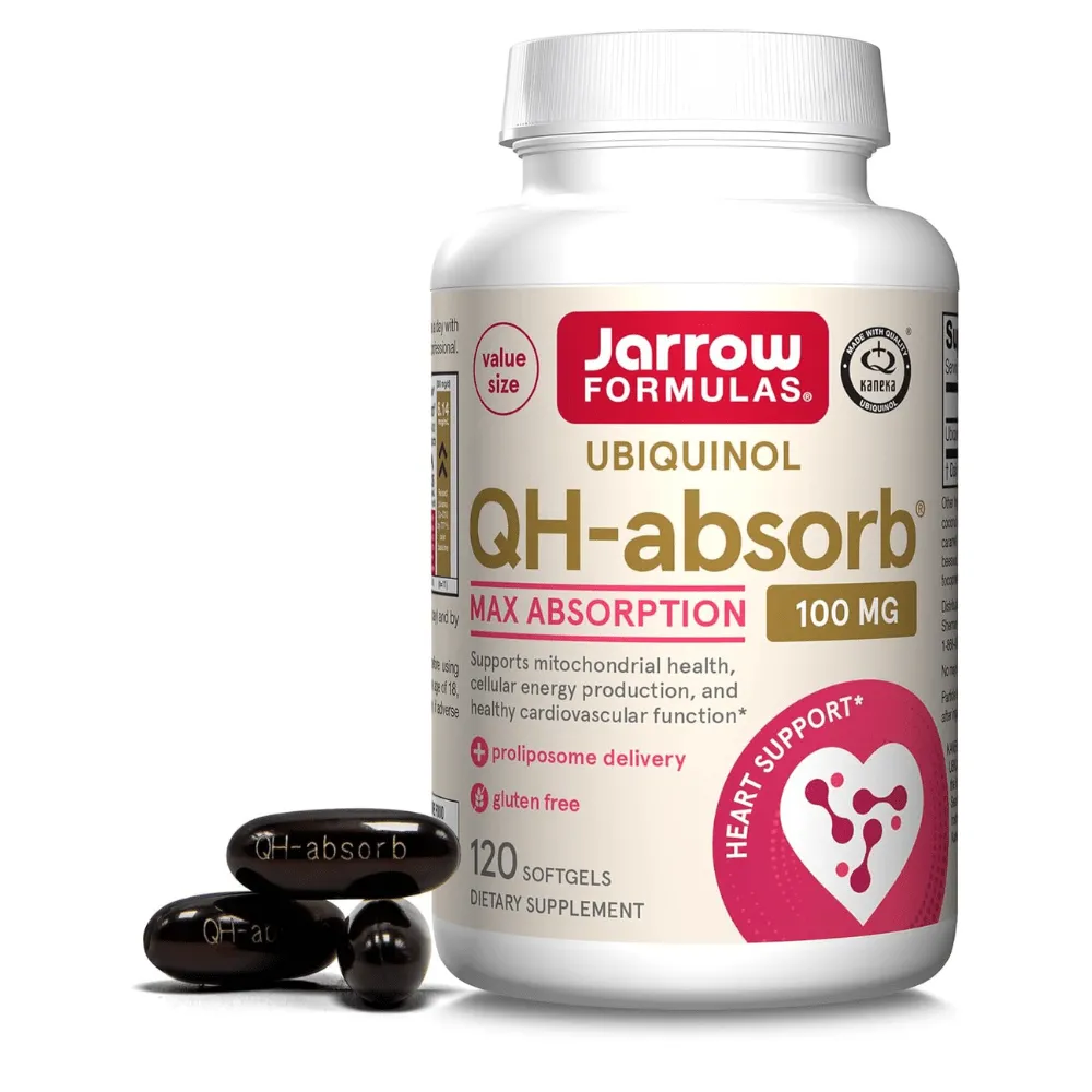 Jarrow Formulas Ubiquinol QH-absorb (Ubichinol) 100 mg - 120 Cápsulas