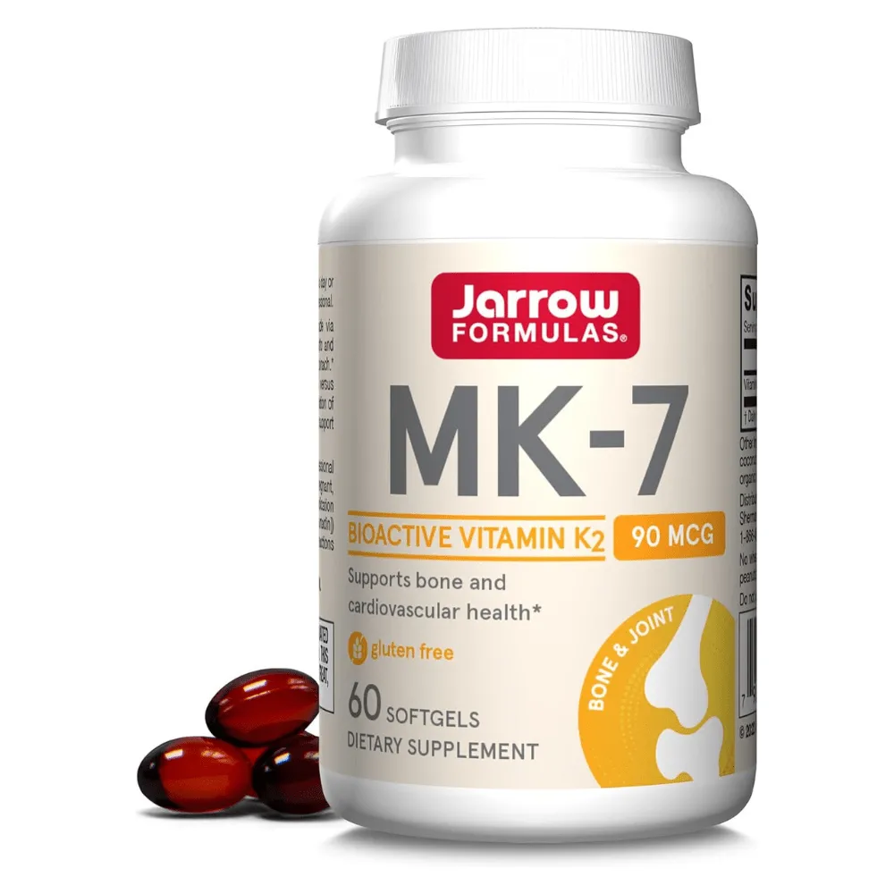 Jarrow Formulas Vitamina K2 MK-7 90 mcg - 60 Cápsulas blandas