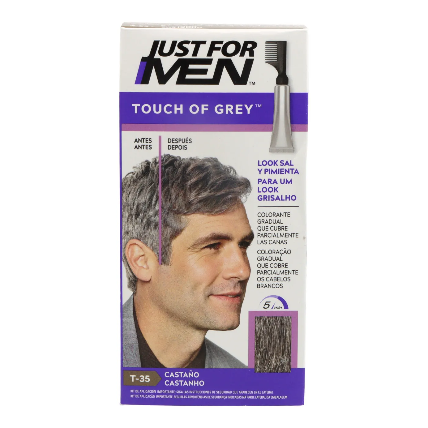 Just For Men Touch Of Grey Tono Castaño 40 g