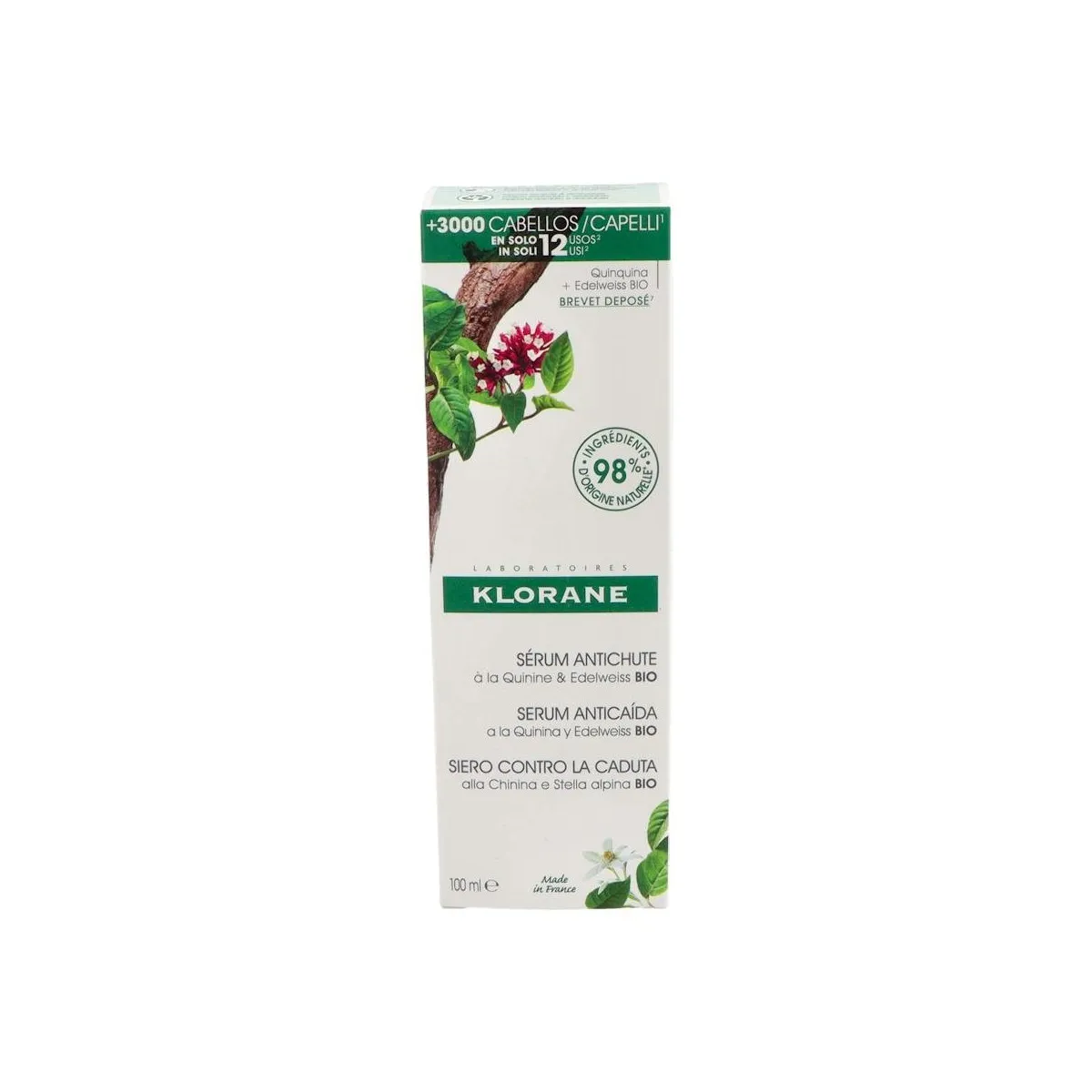 Klorane Serum Anticaida Quinina Edelweiss 100ml