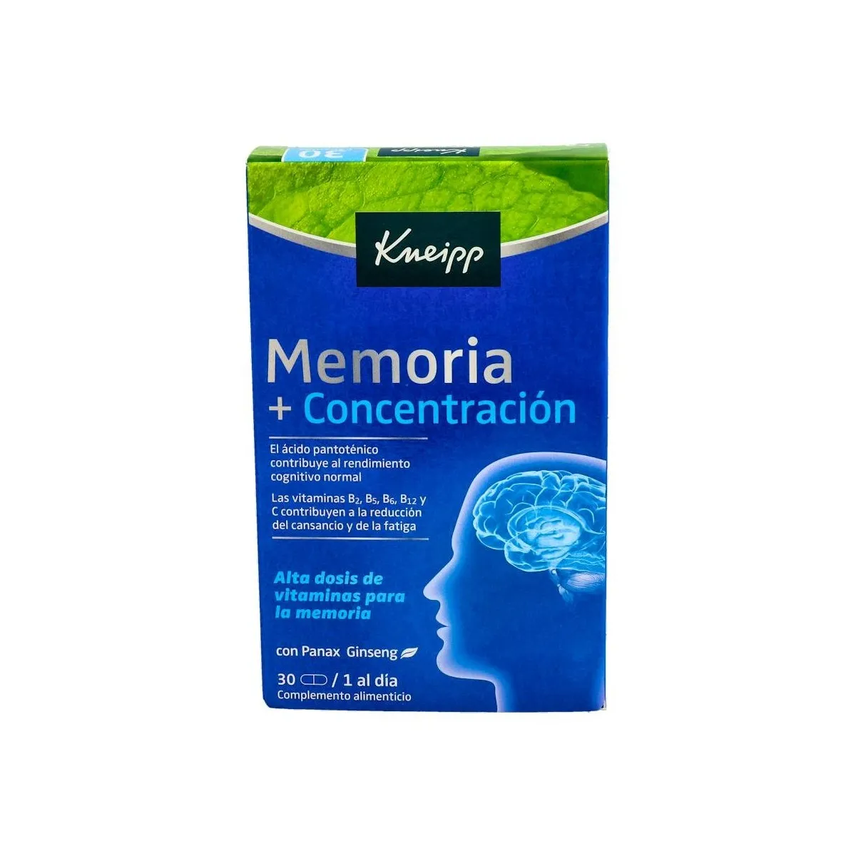 Kneipp Memoria + Concentracion 30 Caps
