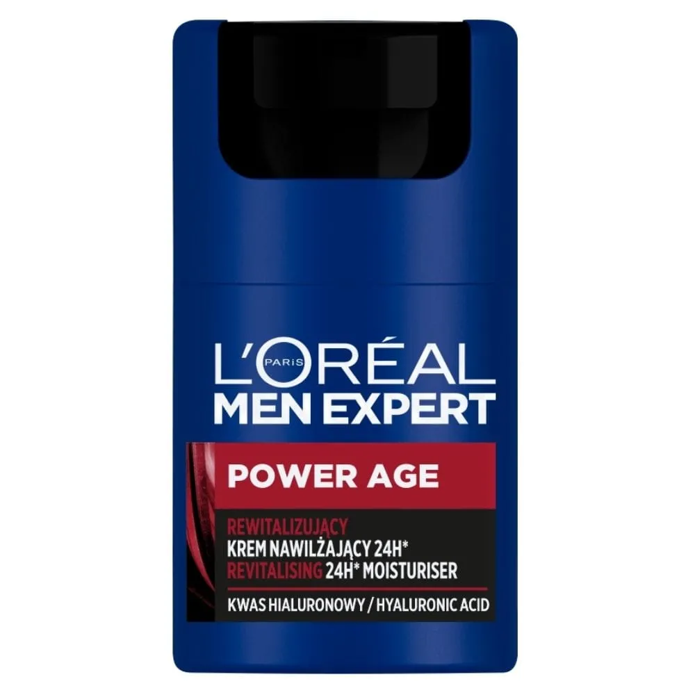 L'Oréal Paris Expert Power Age, Crema Revitalizante para Hombre - 50 ml