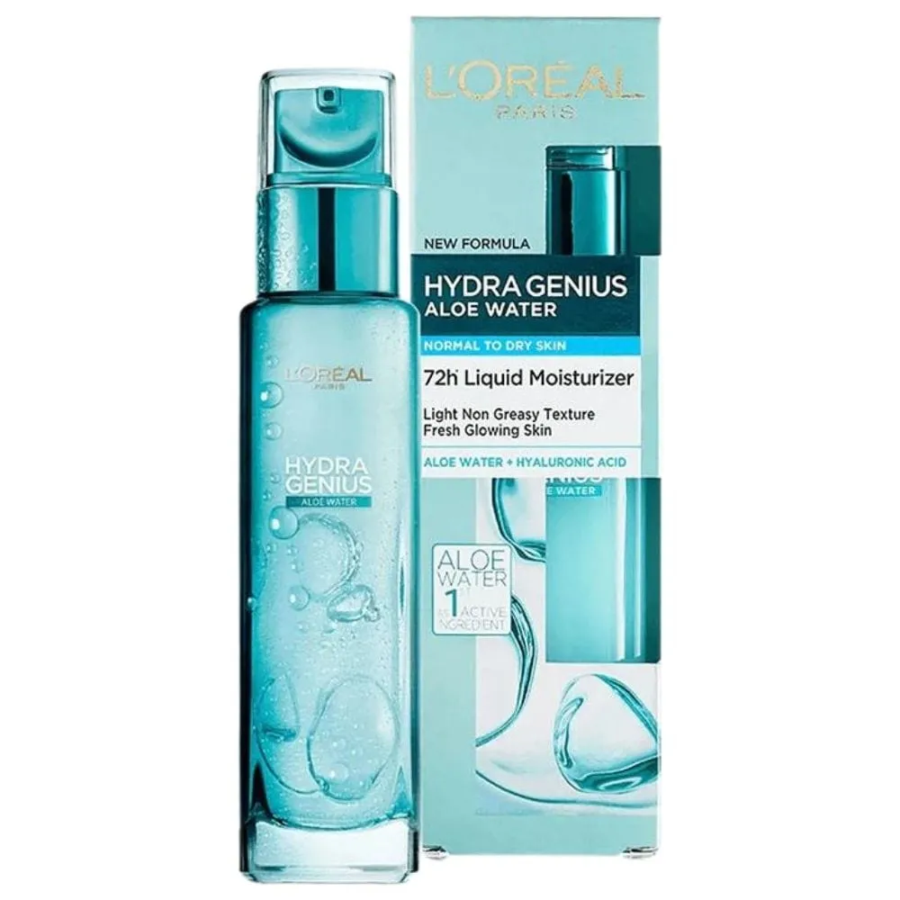 L'Oréal Paris Hydra Genius Crema Hidratante con Agua de Aloe Vera - 70 ml