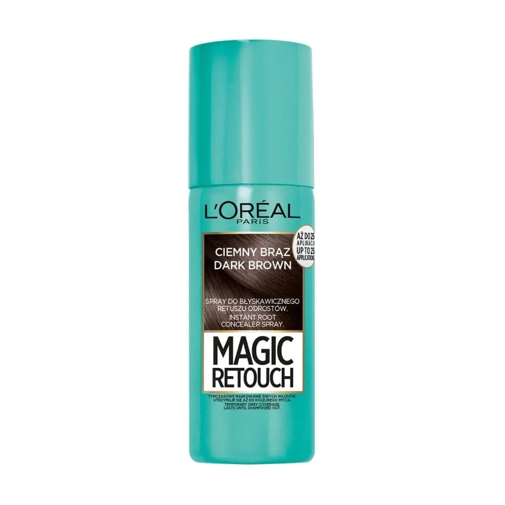 L'Oréal Paris Magic Retouch, Marrón Oscuro - 75 ml