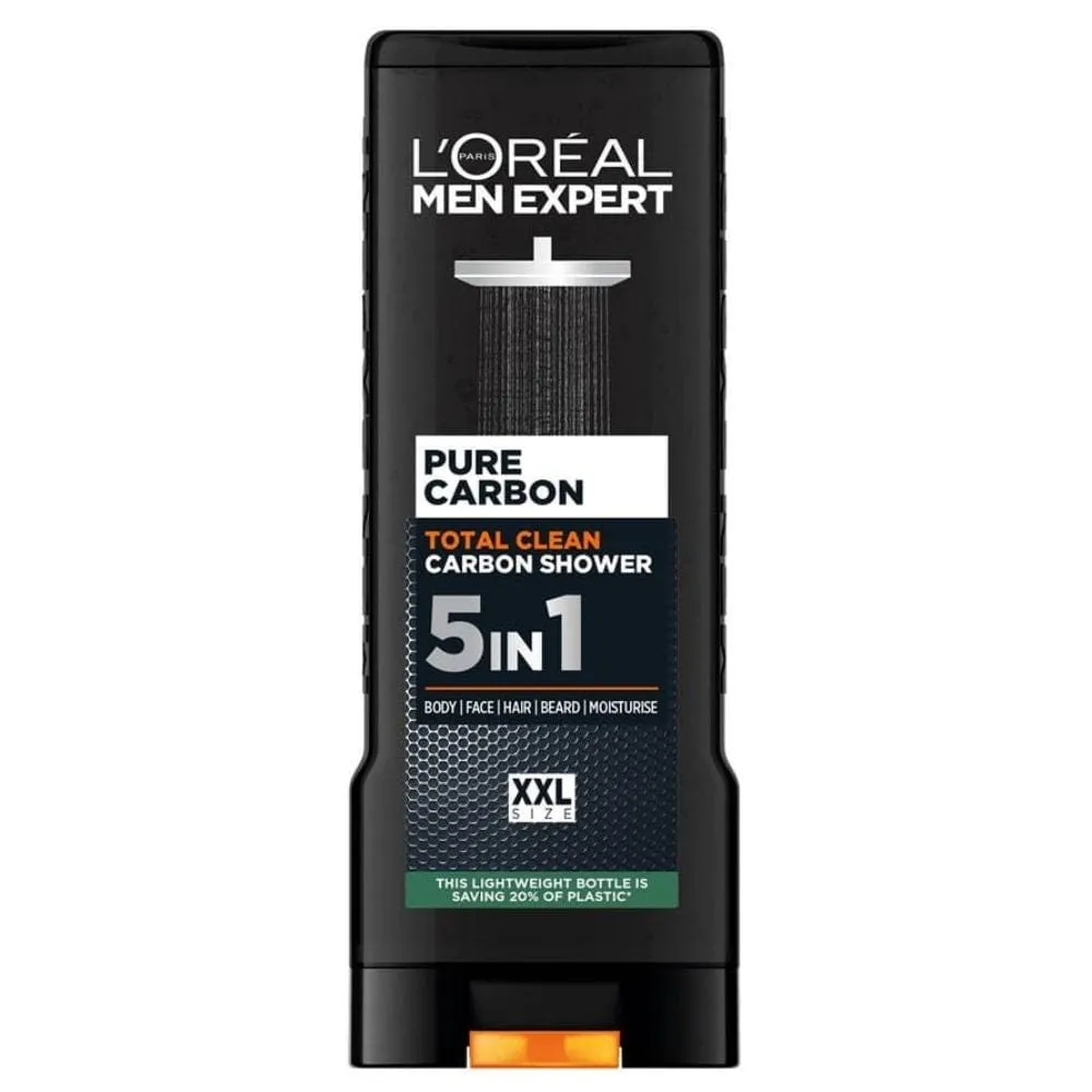 L'Oréal Paris Men Expert Gel de Ducha Pure Carbon Total Clean 5en1 - 400 ml