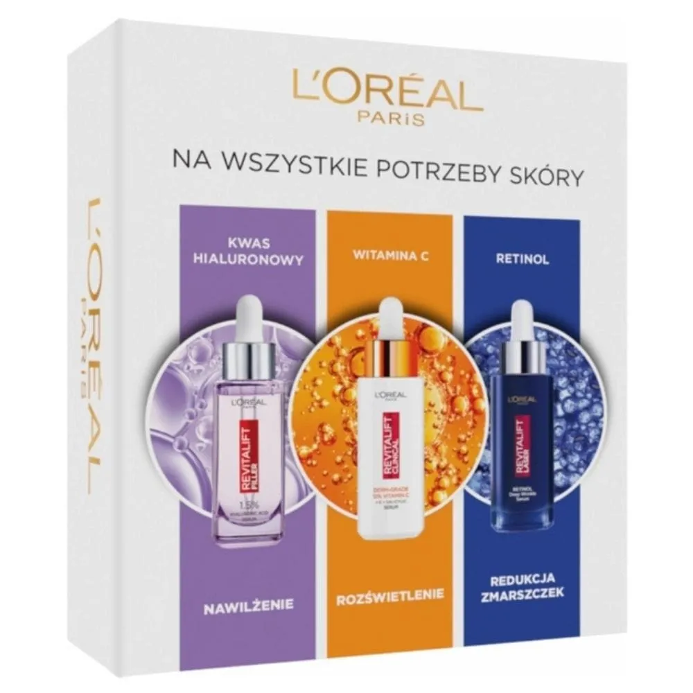 L'Oréal Paris Revitalift Vitamina C + Retinol + Ácido Hialurónico - Serum Set